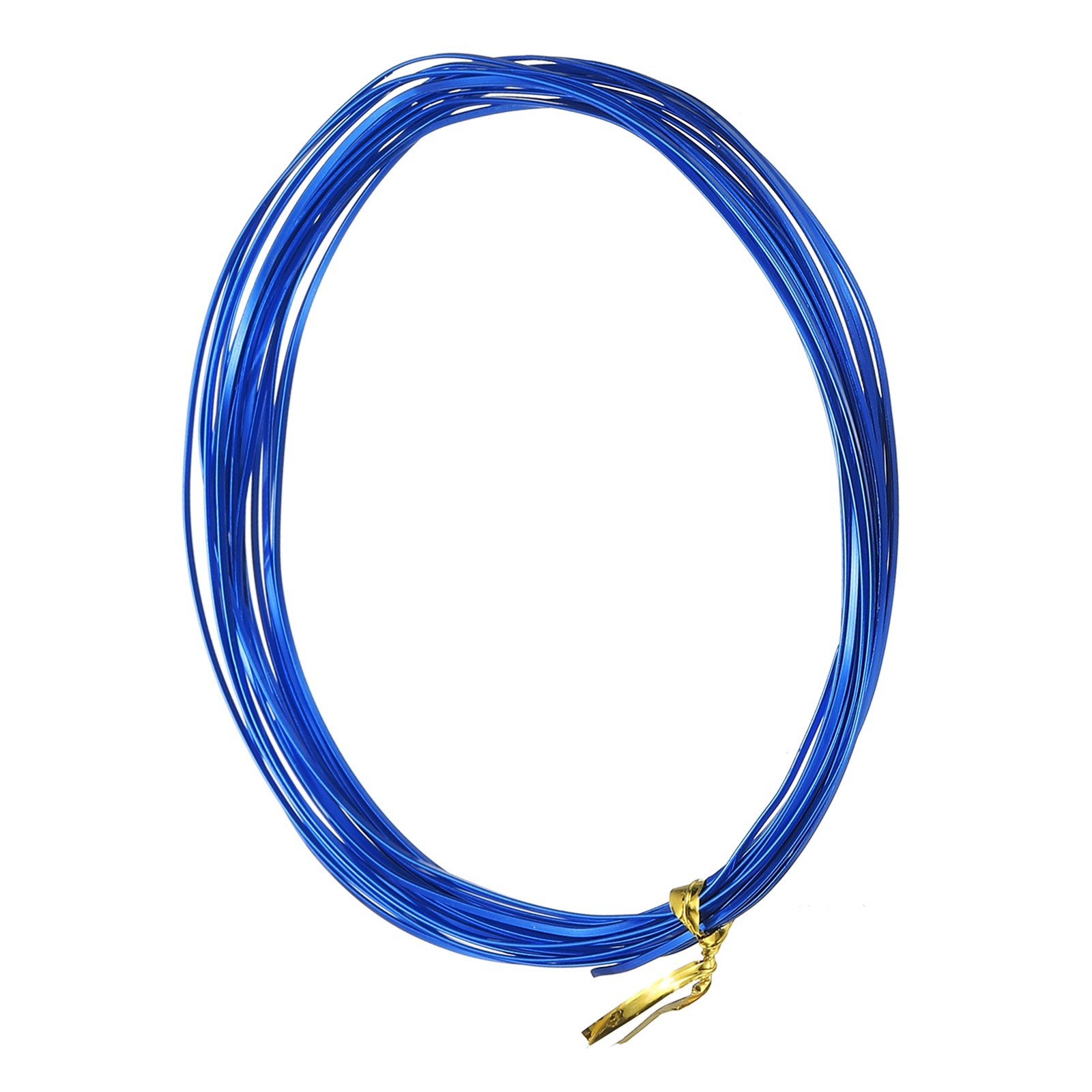 1 Rolls 24 Gauge 16.4 ft Flat Aluminum Wire, Dark Blue