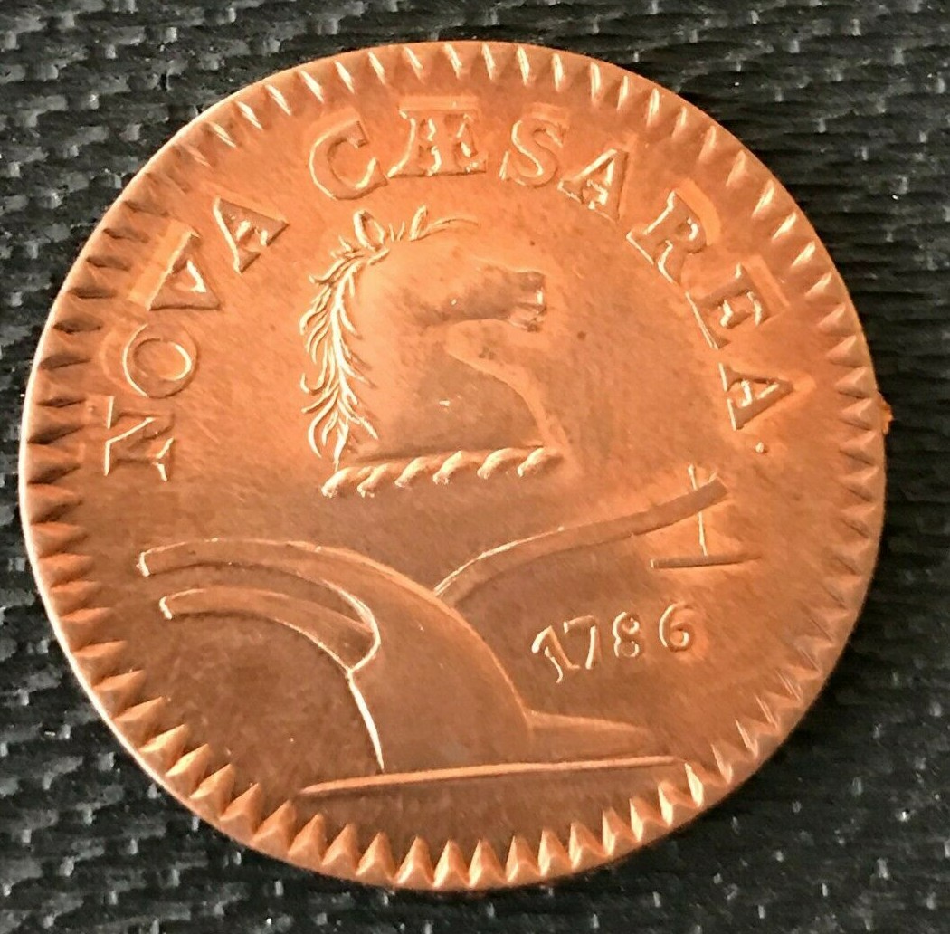 1786 New Jersey Large Shield Copper Gallery Mint NJ NS Token