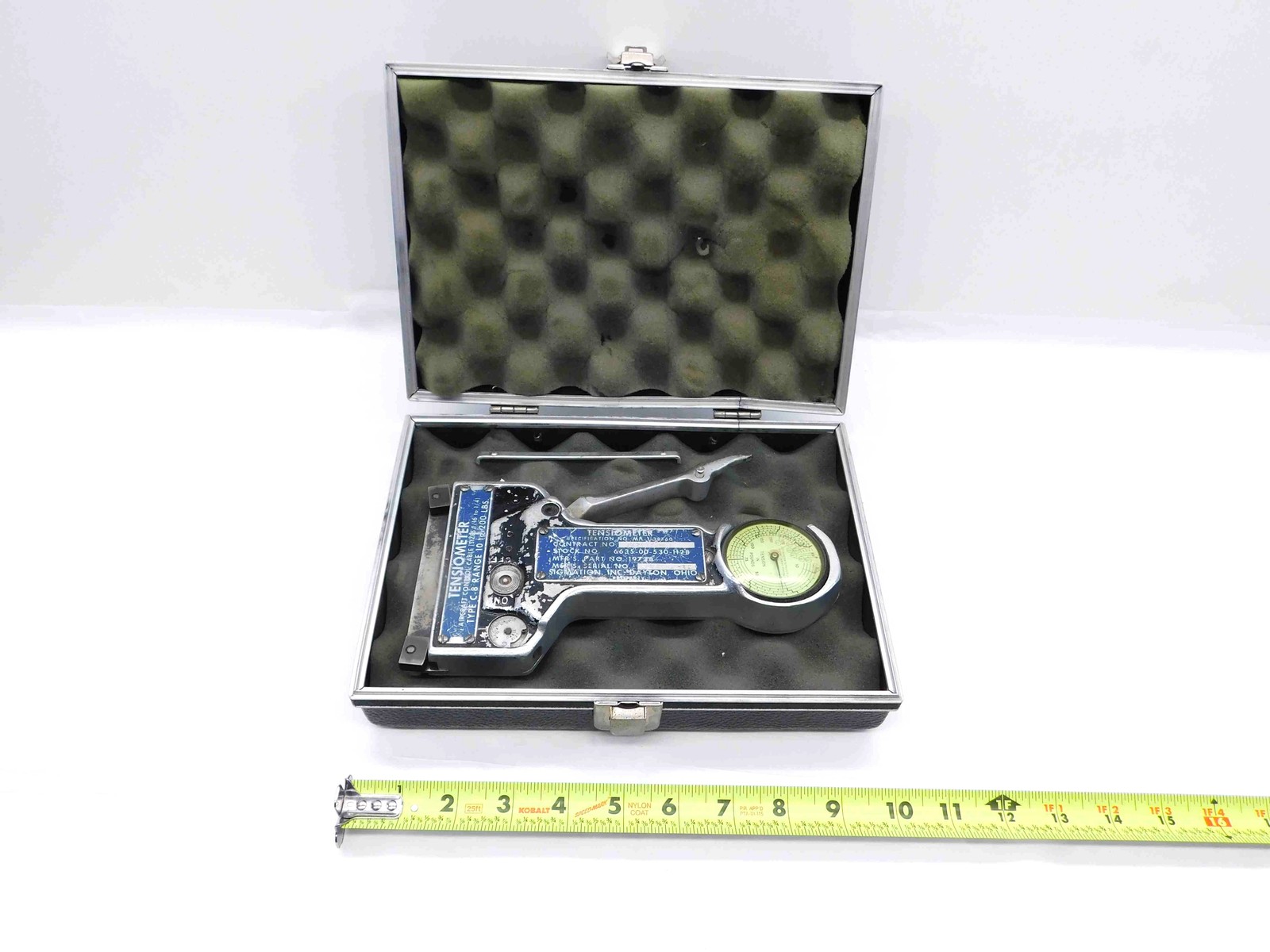 SIGMATION INC. No.19738 TENSIOMETER AIRCRAFT CONTROL CABLE 1/16 - 1/4 TYPE C-8