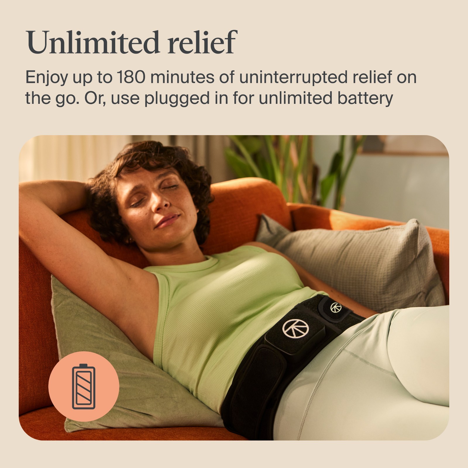 Therabody ThermBack LED Refurbished | LED Therapies for Lower Back Pain Relief