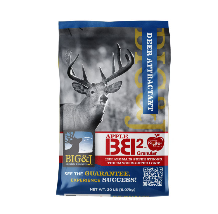Big & J BB2 Granular Long Range Deer Attractant, 20lb Bag, Whitetail Deer