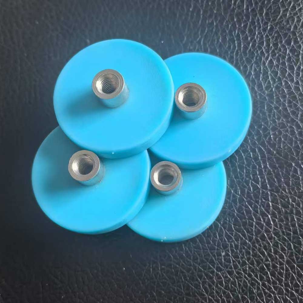 4PC Blue Magnetic Mount  D32mm Convex M5 Thread Stud Signal Lights Camera Tools