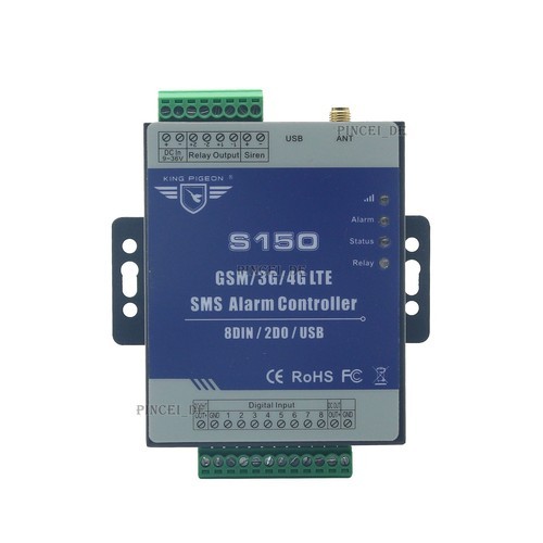 S150 4G GSM SMS 8 Way Remote Controller Alarm Relay Switch