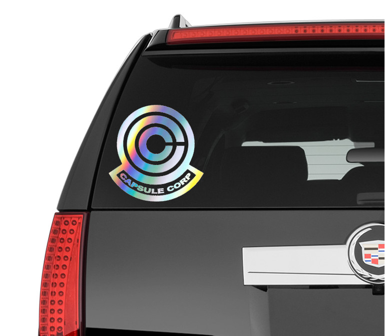 Holographic Vinyl Decal Truck Car Sticker - DBZ Dragon Ball Z Capsule Corp Logo