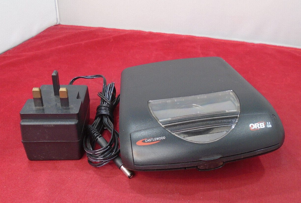 External SCSI Castlewood ORB Drive 2.2GB, Black. Tested