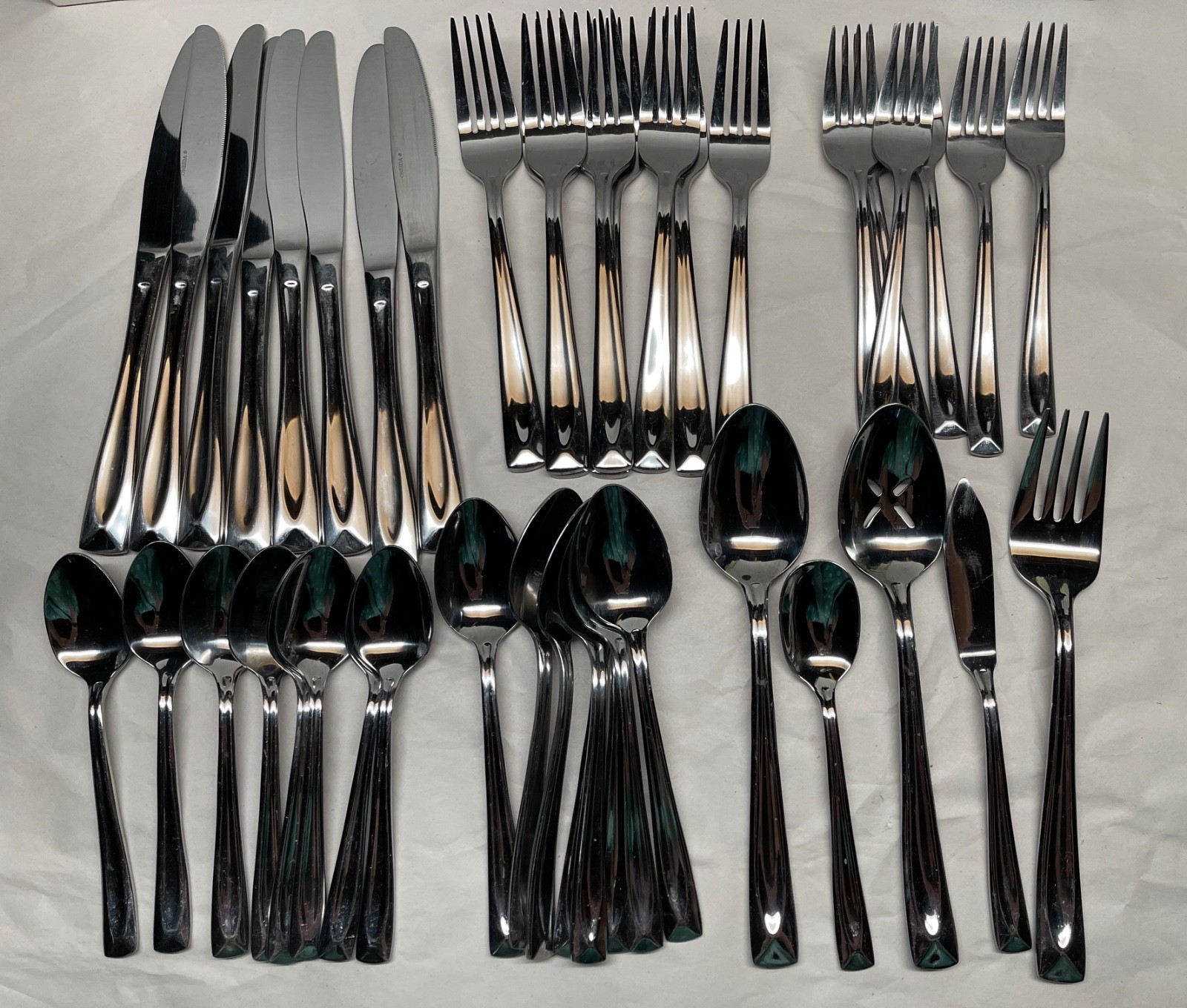 Oneida Lincoln Stainless Glossy Knife Fork Spoon or Serving - Choice