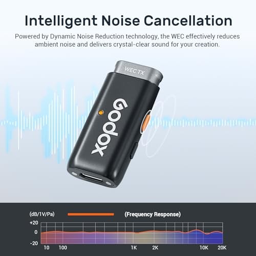 WEC Kit1 Wireless Lavalier Microphone | Noise Cancellation, 656ft