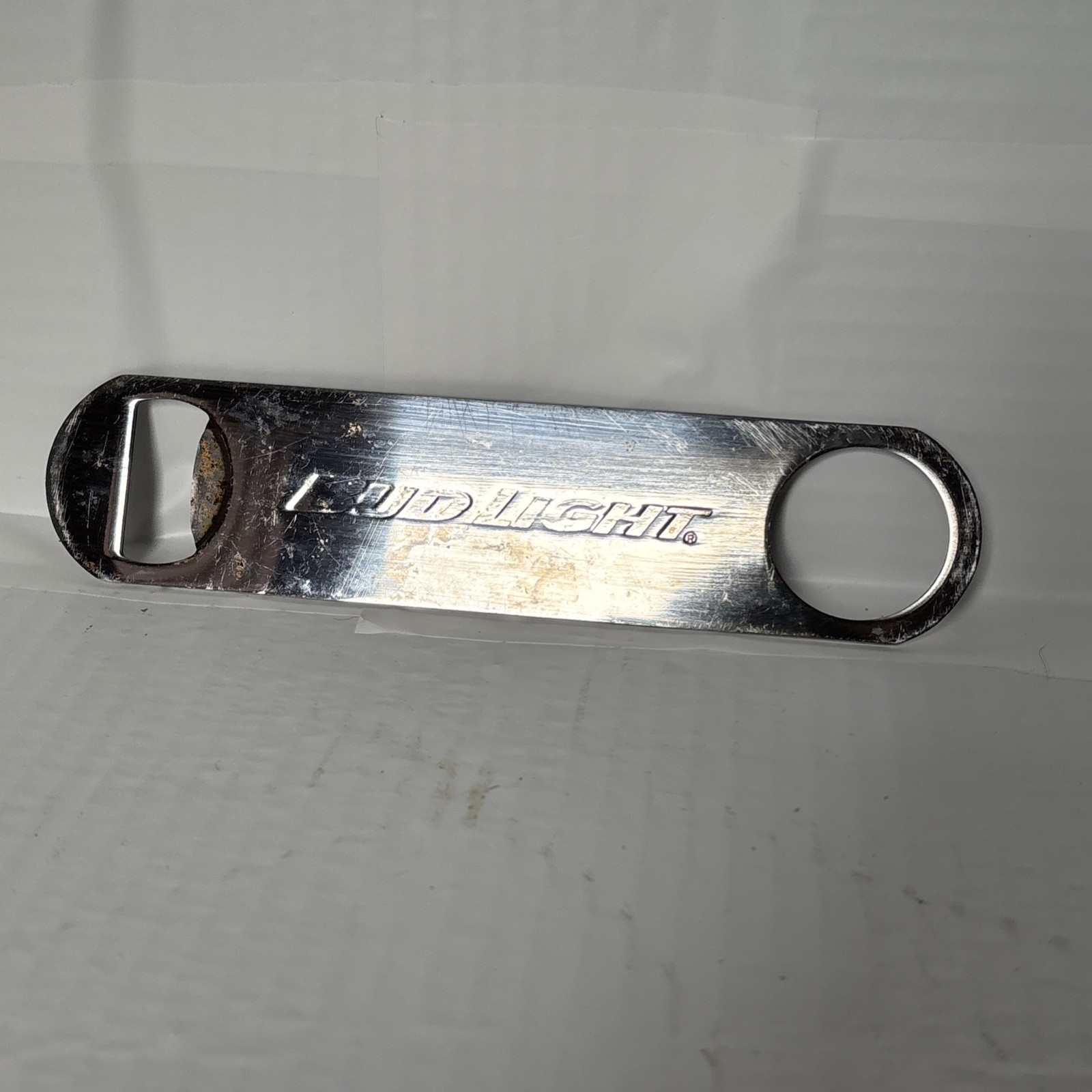 Bud Light branded metal "speed" opener Bar Blade