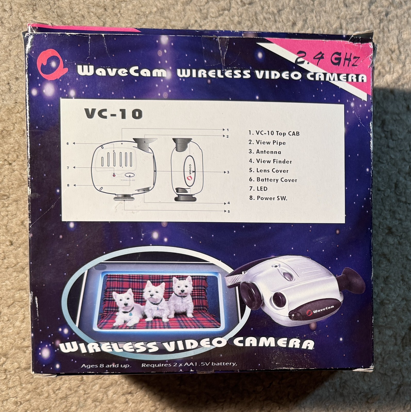 WaveCam Wireless Video Camera - Complete Tested & Working