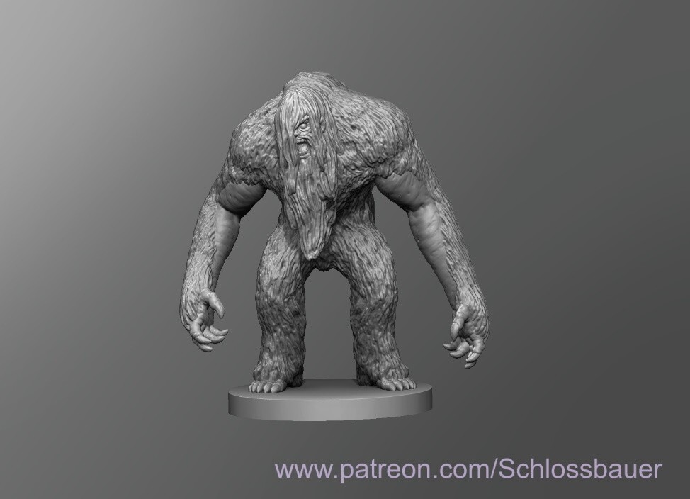 Cave Beast Monster Manual 28mm Scale DND D&D Tabletop Miniature SB