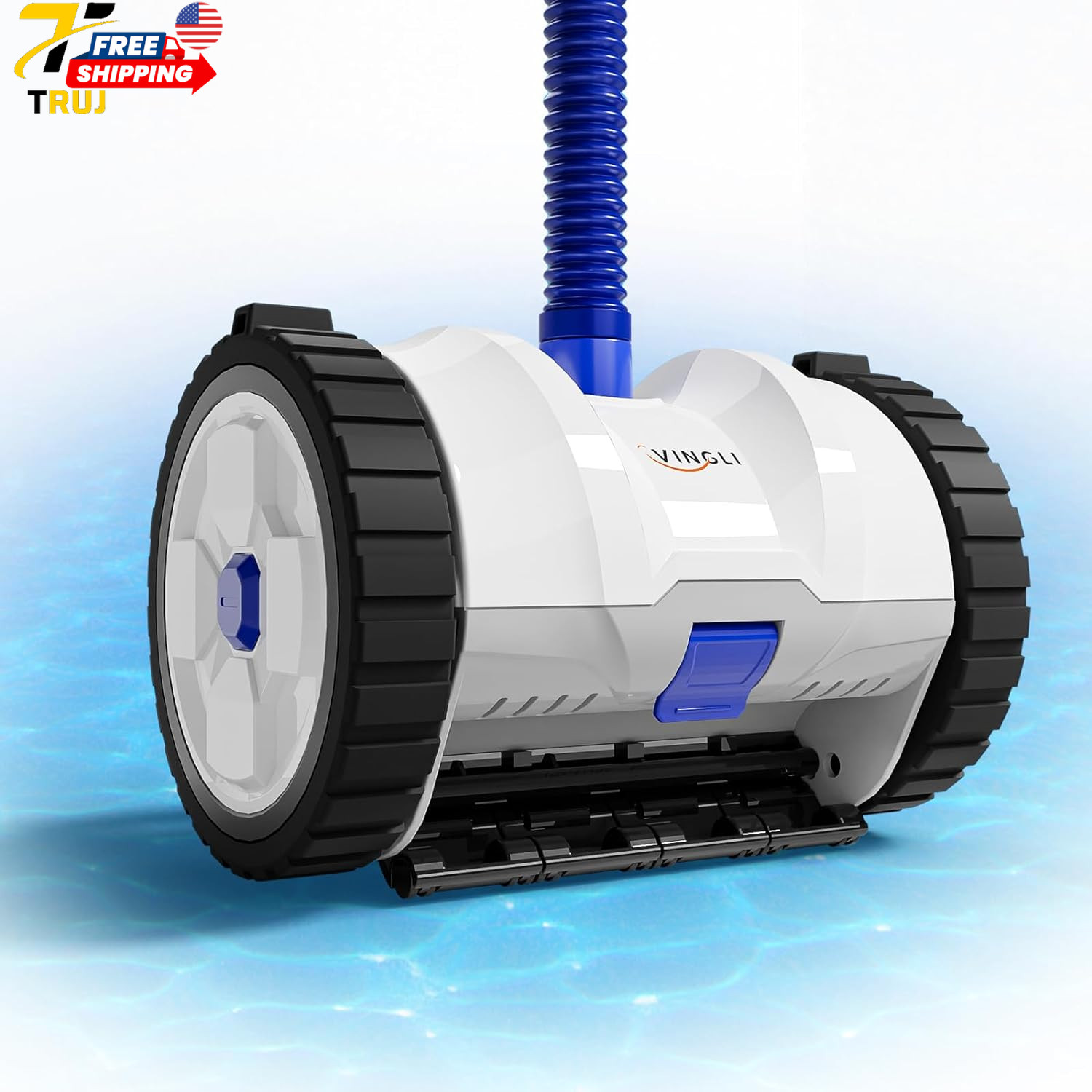 (2025 Upgrade) Automatic Suction-Side Pool Vacuum Cleaner Powerful Wall-Climbi