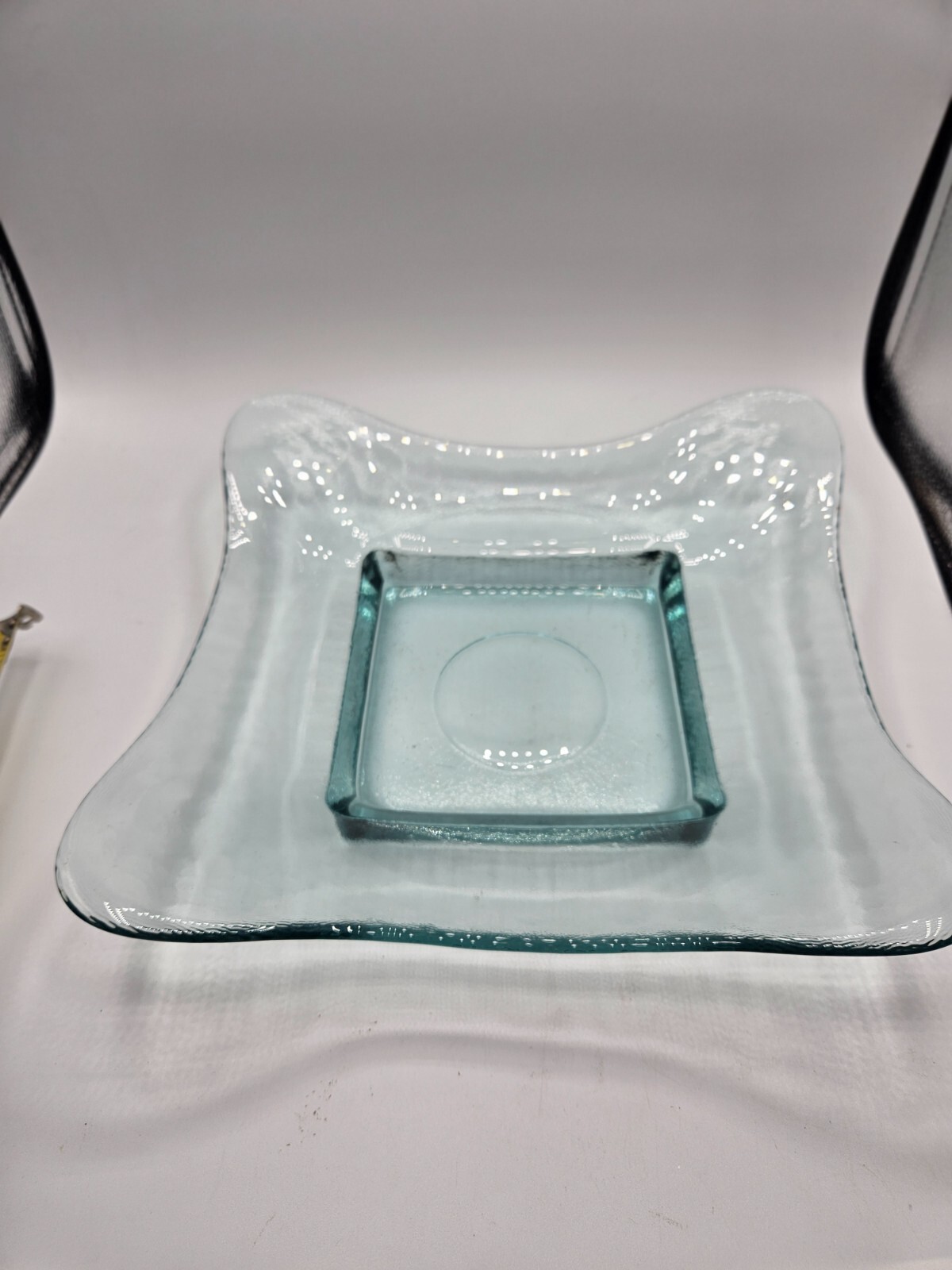 VTG. Recycled Green Glass Square Dish