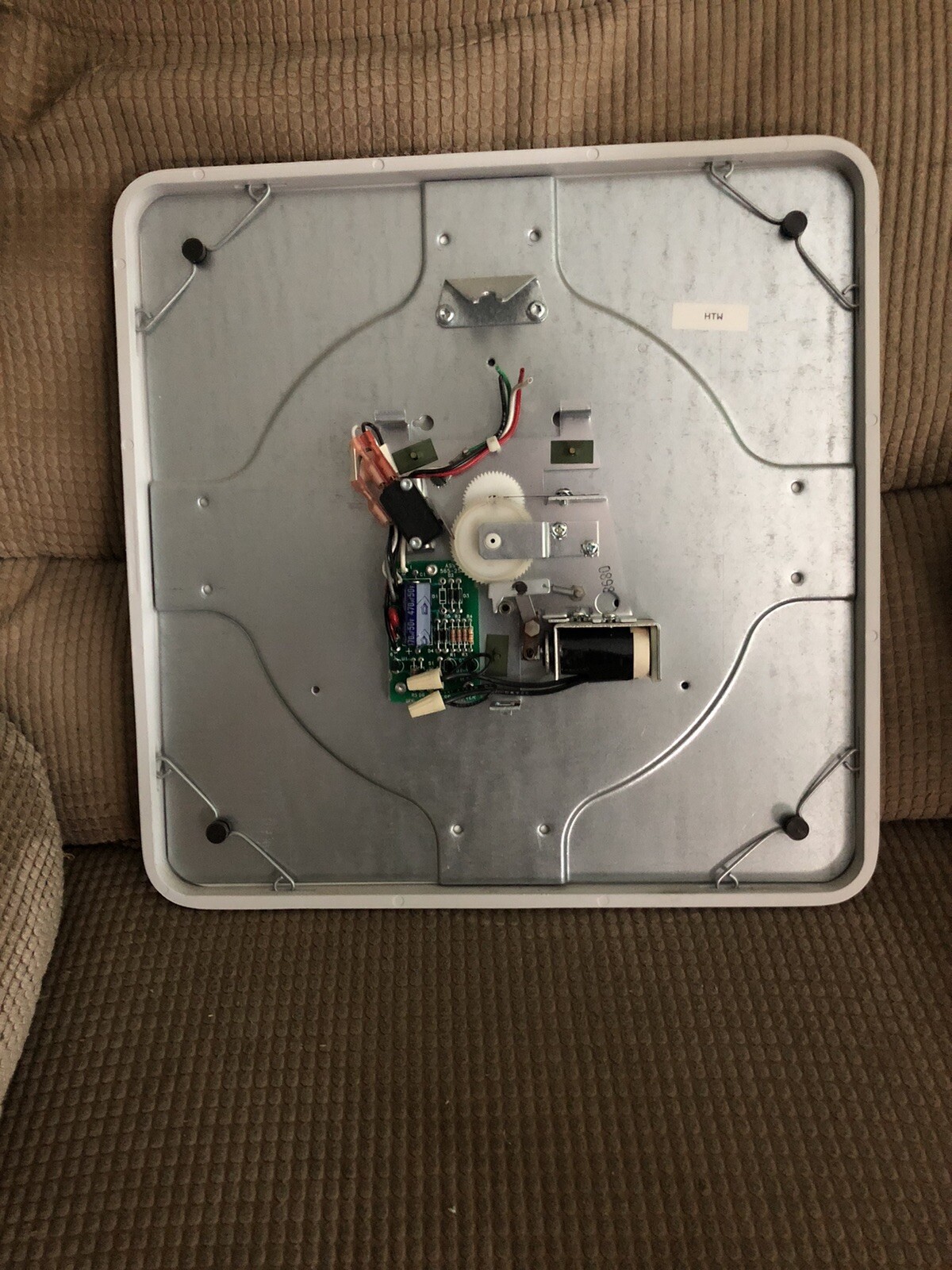 Simplex 2310 Impulse Indicating Wall Clock untested glass faced 12x12