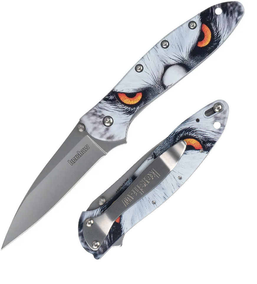 Kershaw Leek Assisted Folding Knife 3 Sandvik 14C28N Steel Blade Aluminum Handle