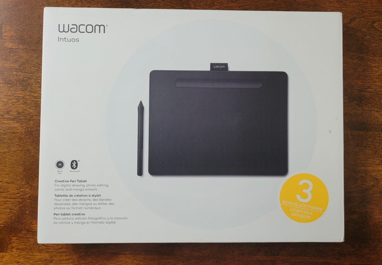 Wacom Intuos Bluetooth Graphics Tablet  CTL-6100WL/K0-AB  No Software Included