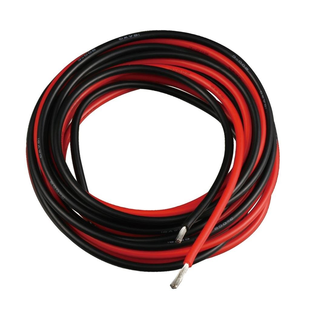 BNTECHGO 16 16 gauge silicone wire 10ft and 10ft, 16 red black