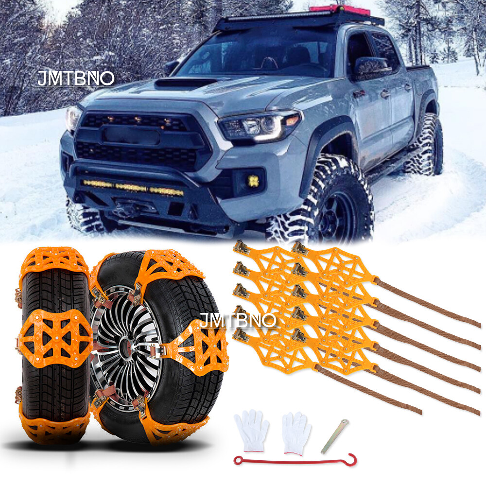 10PCS Universal Winter Snow Mud Anti-skid Tire Chains Tendon for Toyota Tacoma
