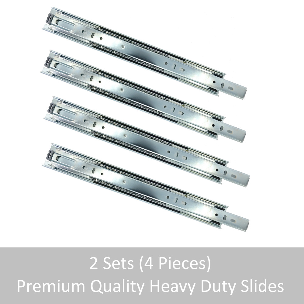 14" Drawer Slides - Heavy Duty Premium 500lb Load- High Quality {Lot of 2 PAIRS}