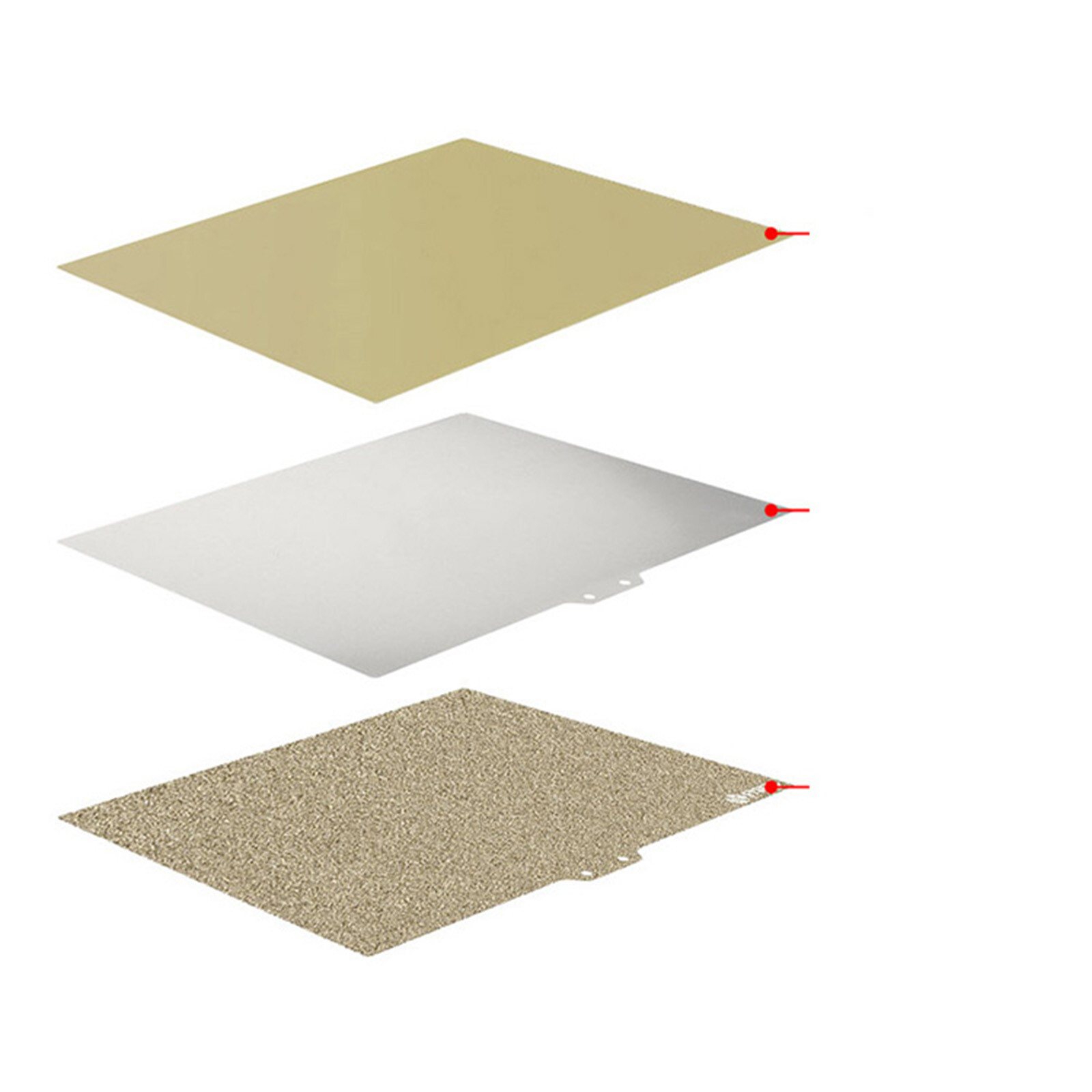 Powder Steel Plate 270x200mm Gold Steel Plate PEI Powder Plate for QIDI X-plus