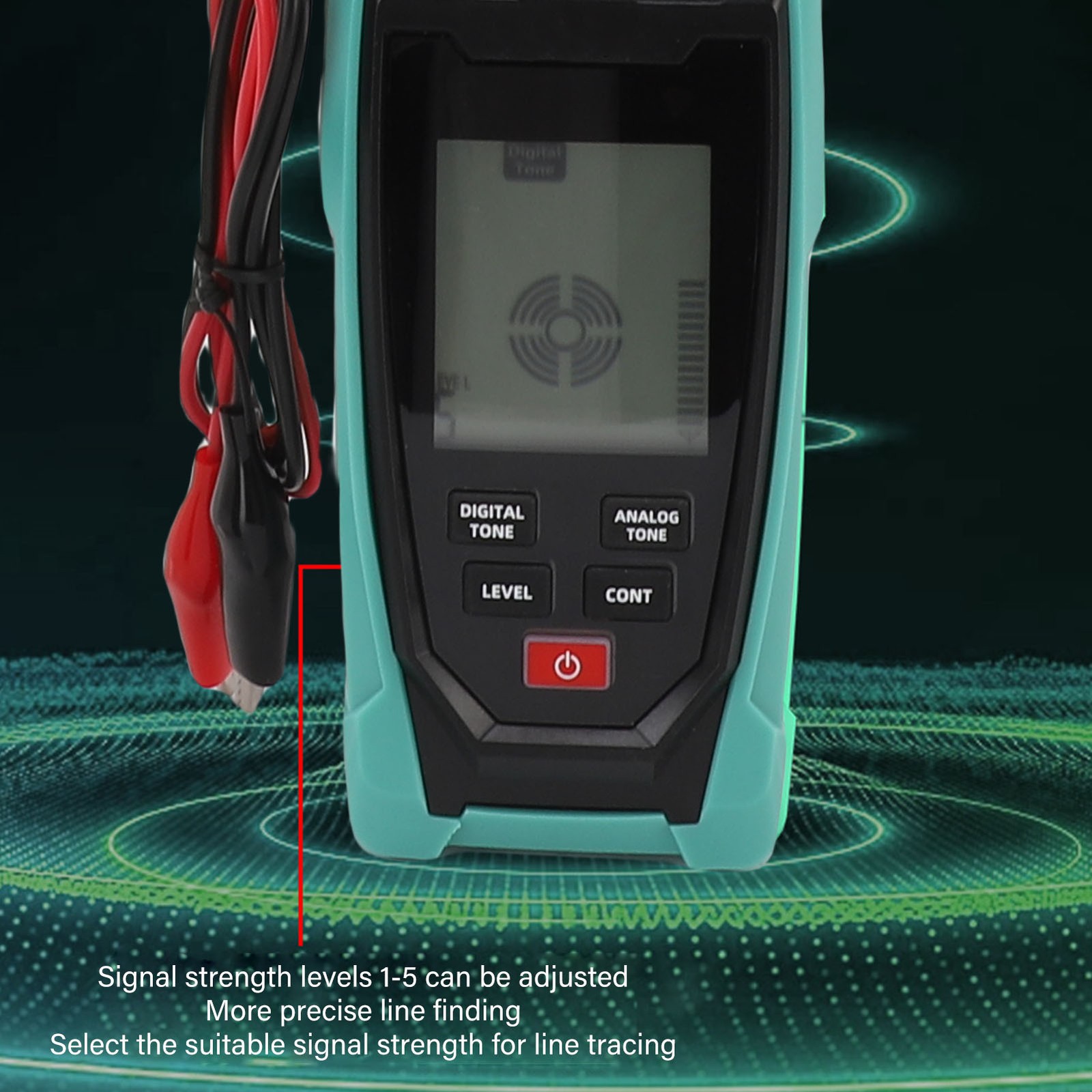 Underground Wire Locator Digital Analog Buried Wire Tracer Cable Break Detector