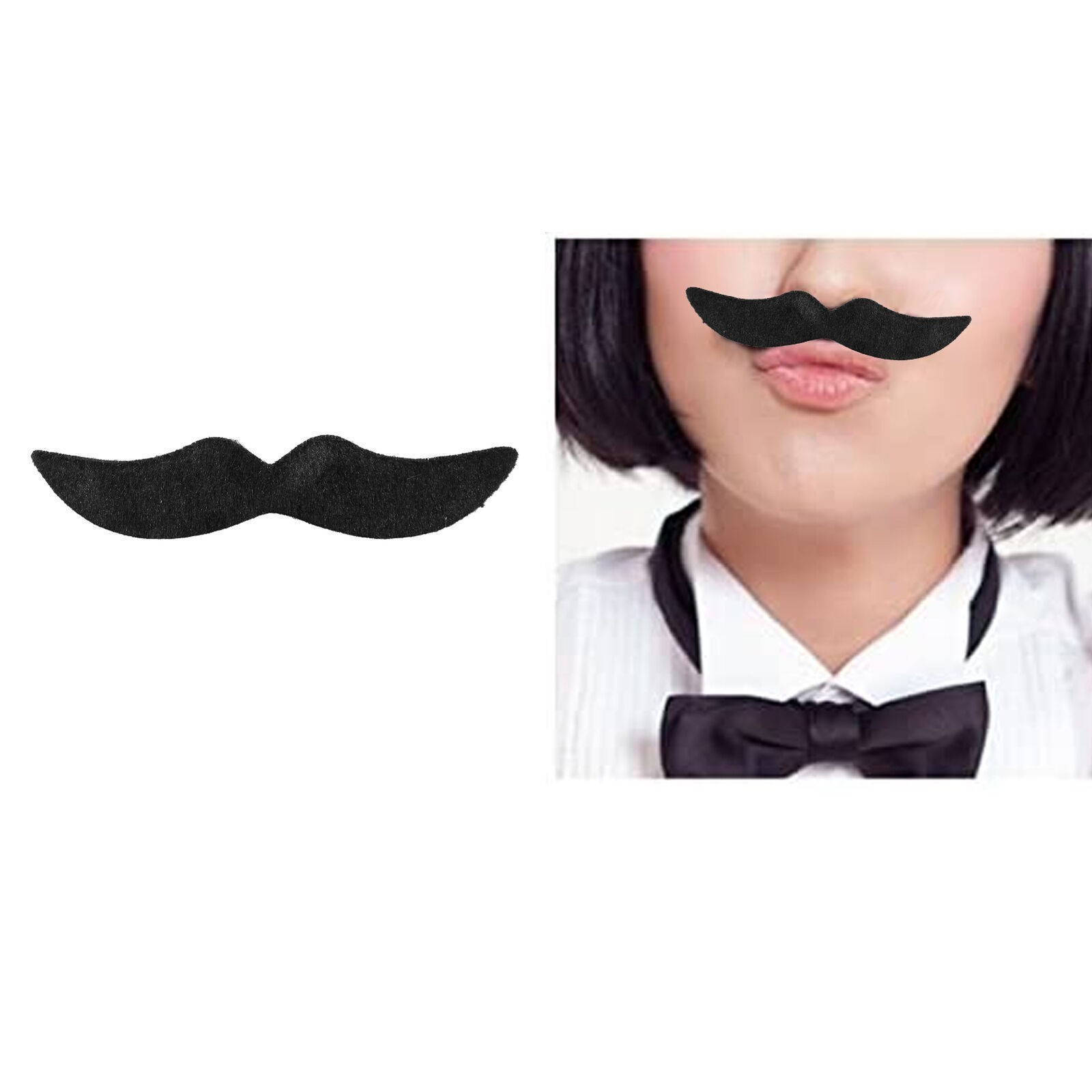 Halloween Party Fake Black Mustache Festive Performance Cosplay Artificial Beard