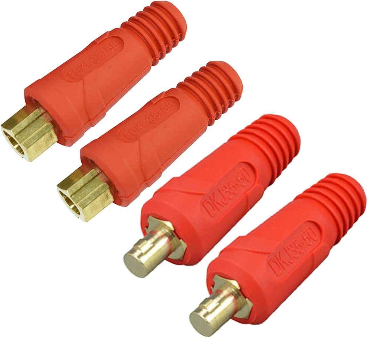 RIVERWELD TIG Welding Cable Panel Connector Plug Socket EDKL DKJ35-50 315A 4pcs