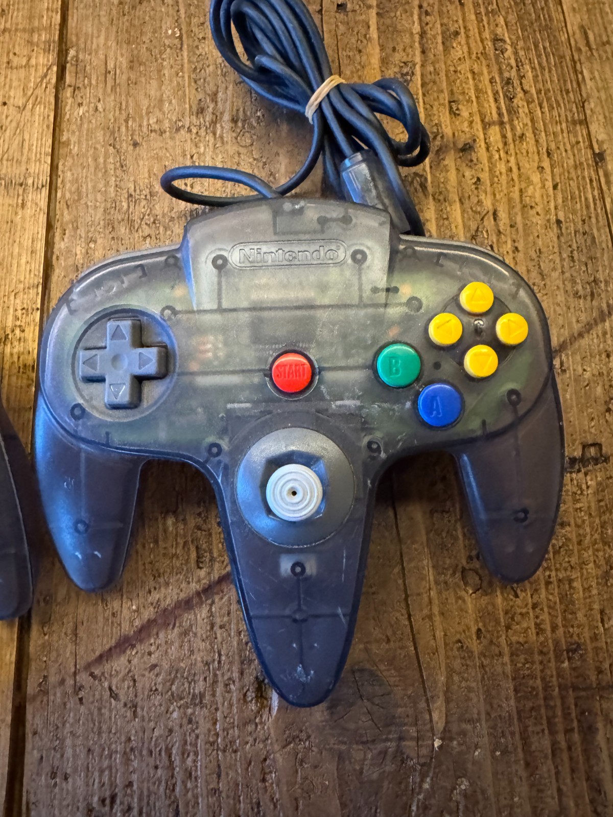 Nintendo 64 N64 OEM Smoke Gray Controller Clear Black