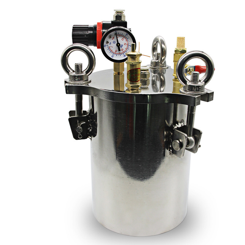 Stainless Steel Dispenser Pressure Tank Fluid Dispensing Bucket 1L-25L Y