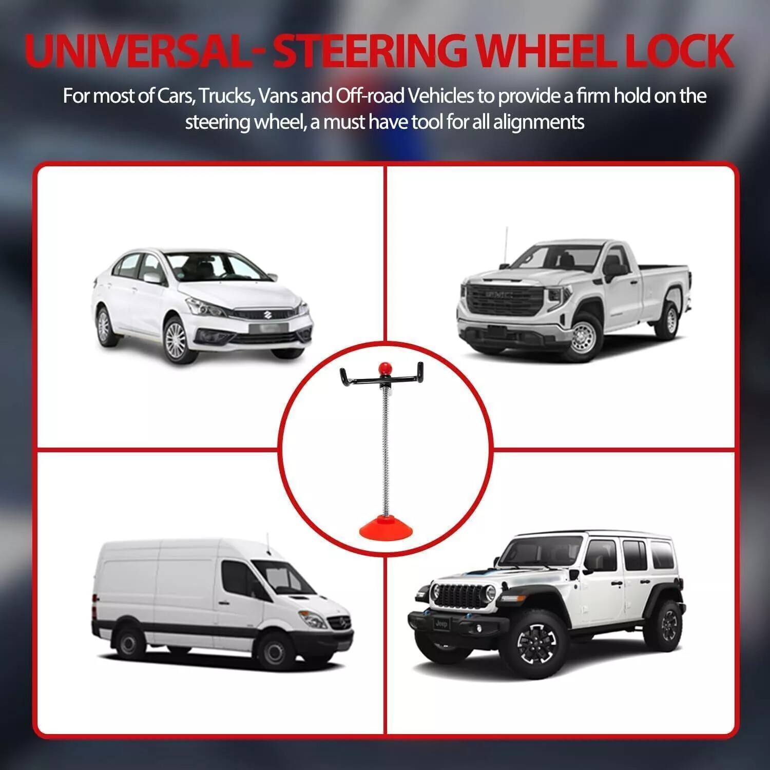 14-inch Car Alignment Rack Steering Wheel Leveling Holder Stand Alignment Tool