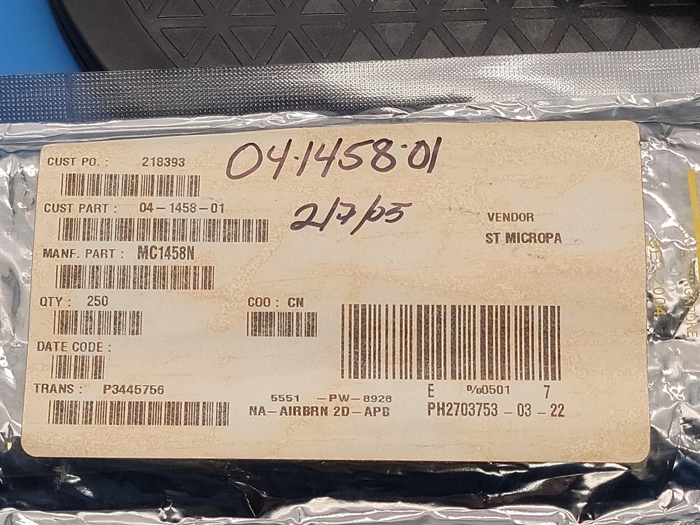 New (47pcs) MC1458N ST MICROELECTRONICS IC Linear
