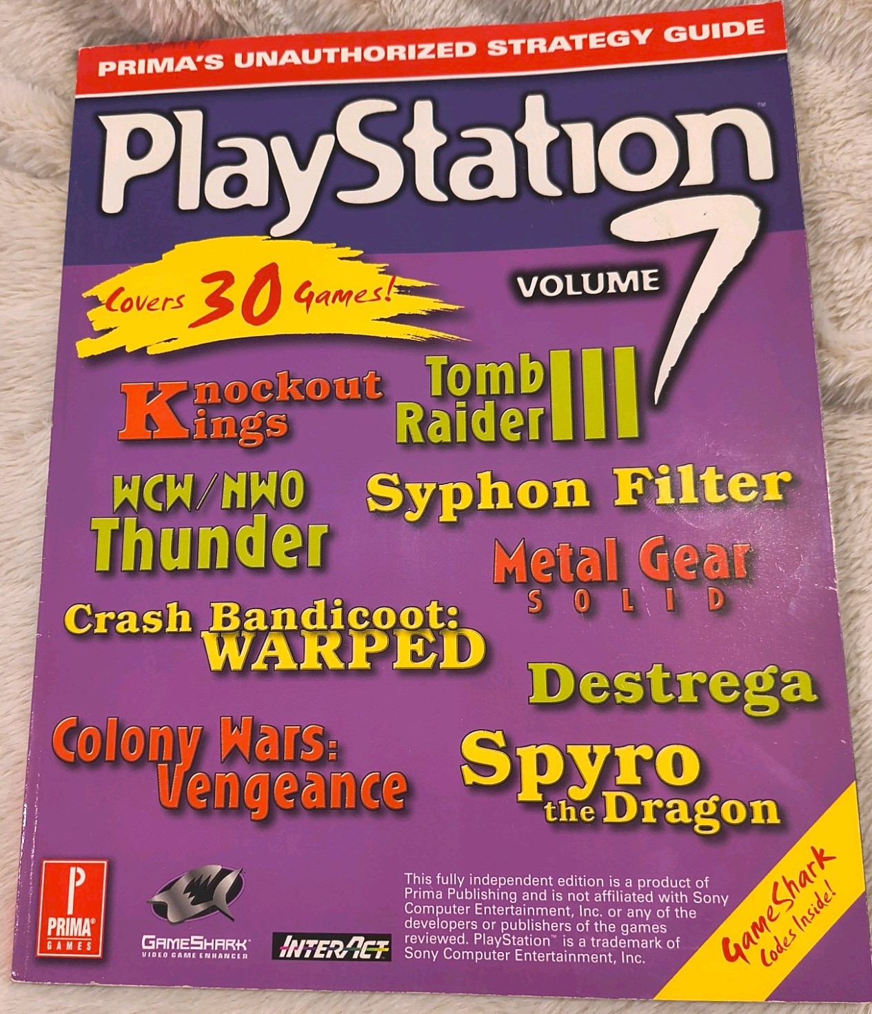 |True First Edition| LN Vtg/1998 Playstation OFFICIAL Strategy Guide: Volume 7
