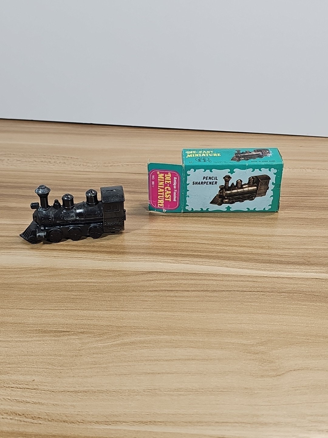 Train Engine Die Cast Antique Vintage Pencil Sharpener Complete