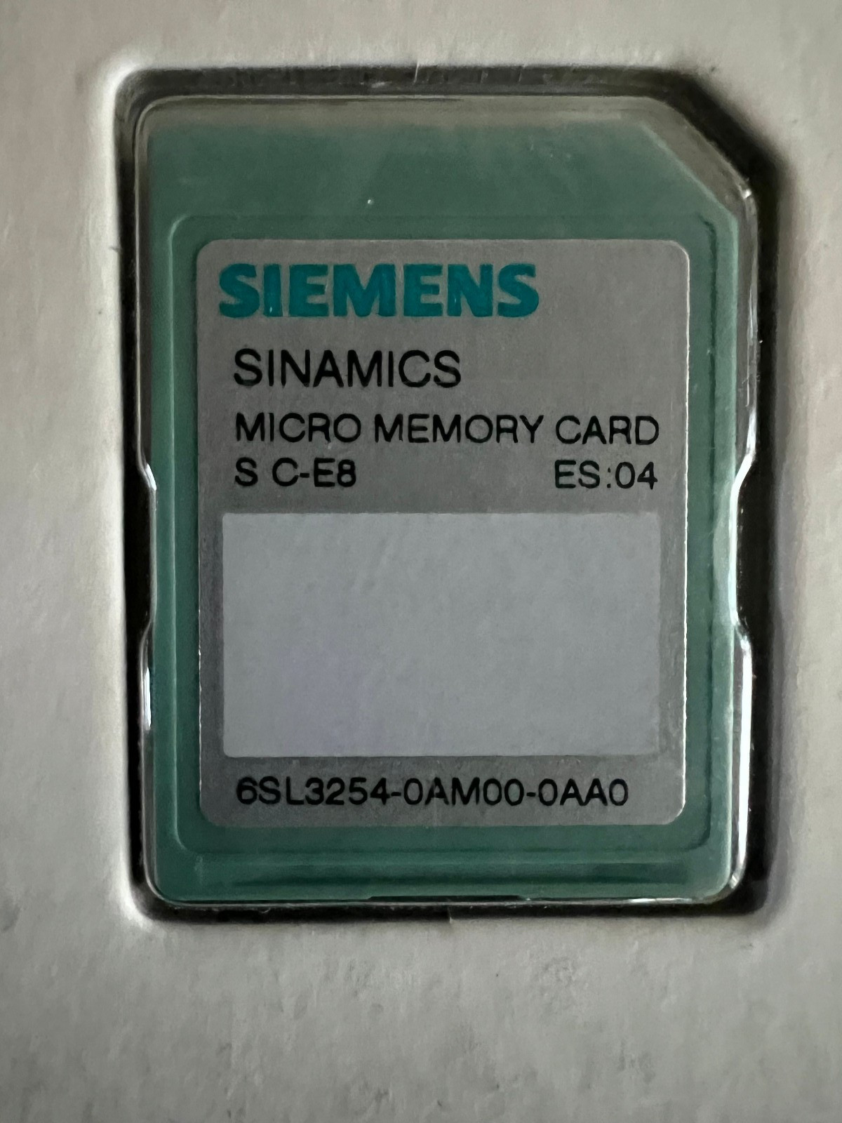 Siemens Sinamics 6SL3 254-0AM00-0AA0 Micro Memory Card *SEALED*