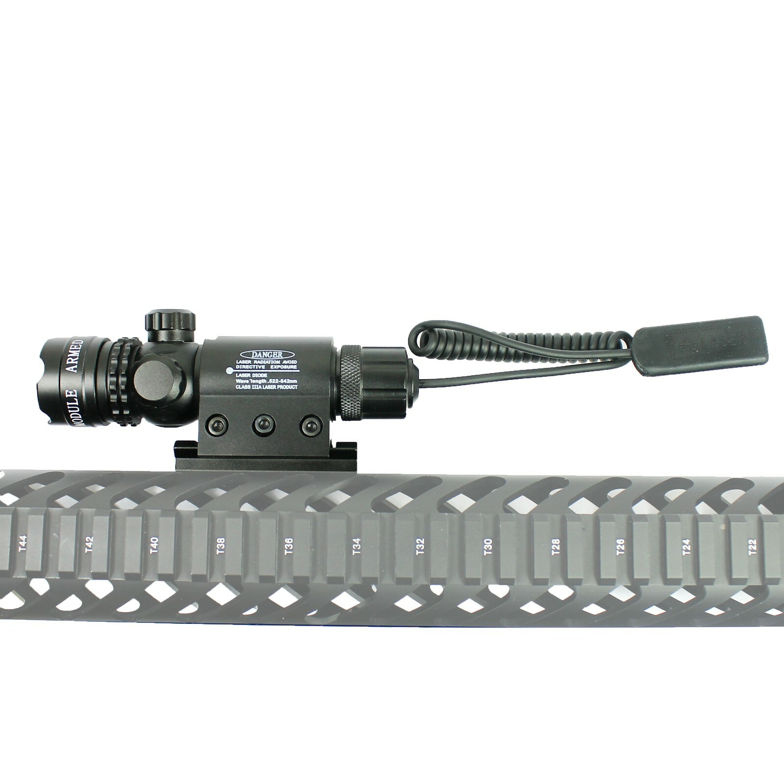 Hunting rifle Green Laser Sight Dot Scope Adjustable with 2 Switch - Mounts