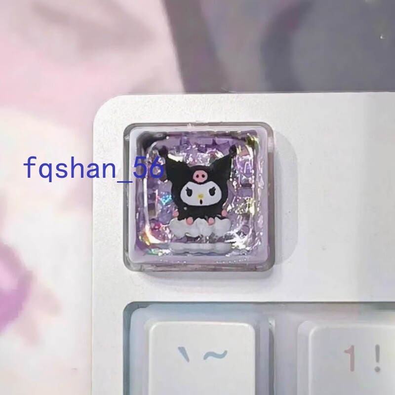 Kuromi Keyboard Cap Resin Single Handmade for Mechanical Keyboard Cotton Gifts