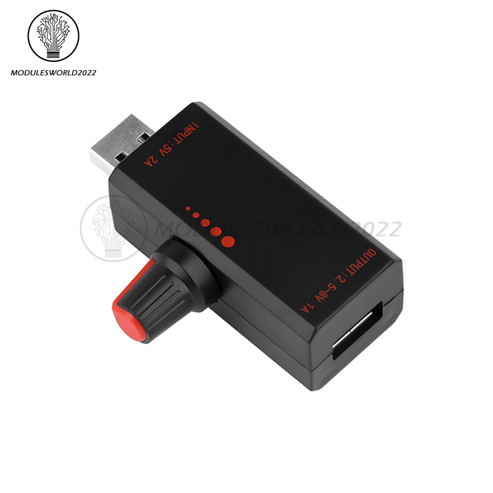 5W DC5V2A Fan Controller Stepless Speed Control w/ Switch USB Protection Type-C