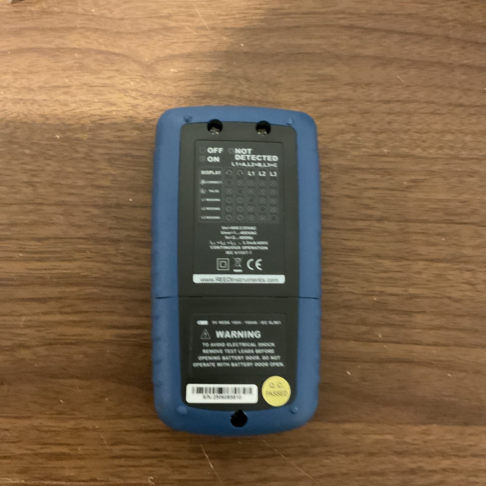 REED Instruments R5004 Phase Rotation Tester Three Phase Power Source ￼￼