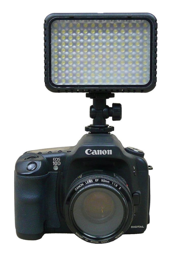 130-LED Dimmer Video Light Lamp for Canon Eos Nikon Camera Brightness Adjustable