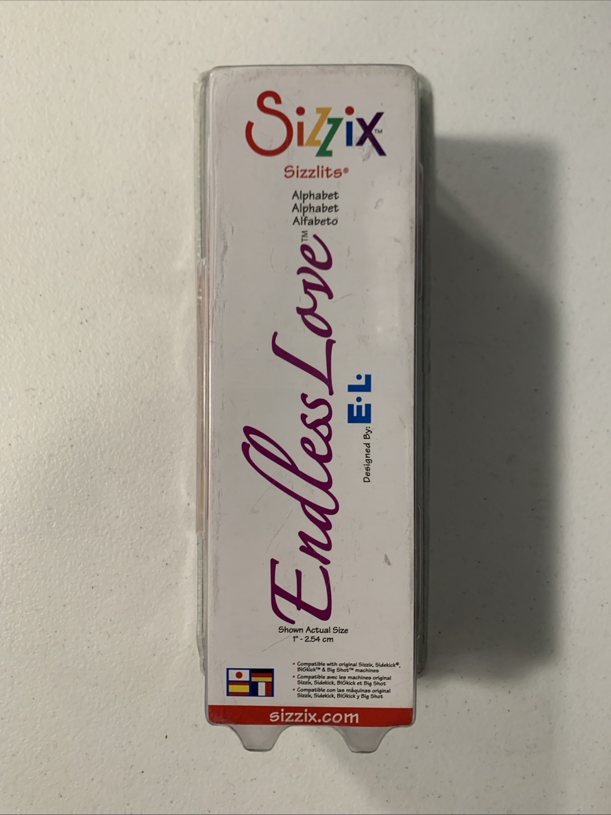 New Sizzix Sizzlits "Endless Love" Die Set 1 Inch Alphabet Numbers Punc 35pc