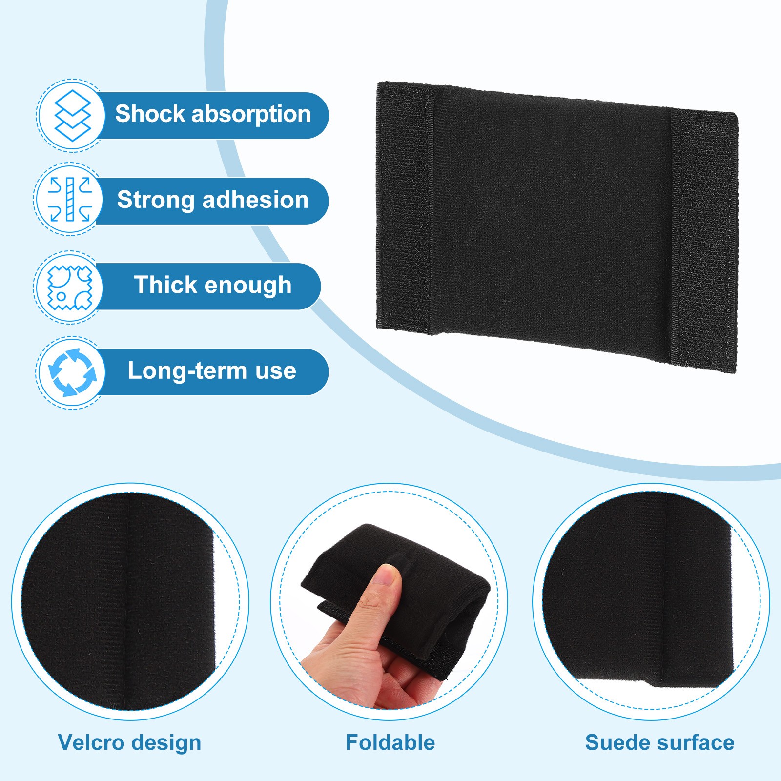 Camera Bag Divider, 2Pcs 5.51"x3.78"x0.55" Shockproof Separator, Black
