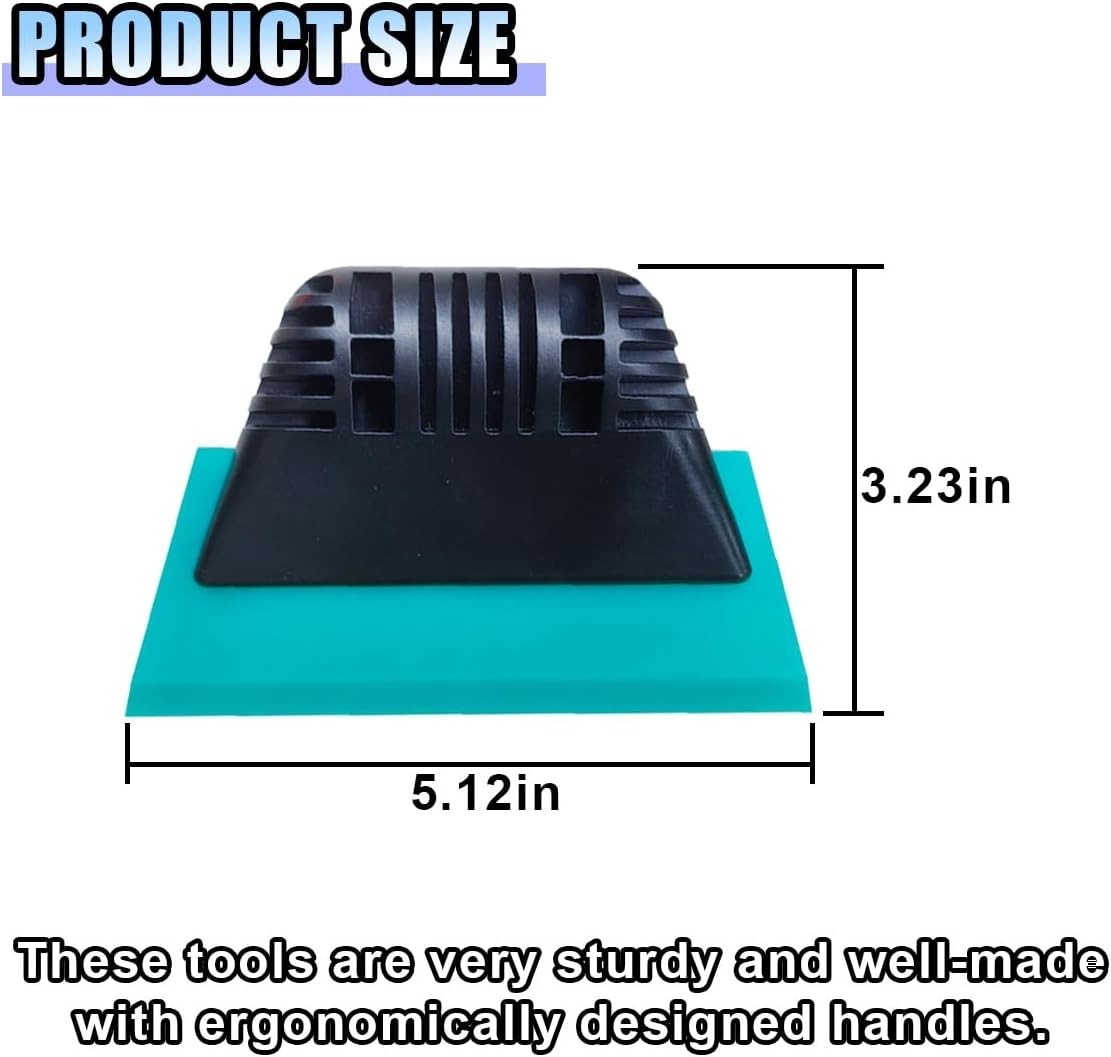 Small Squeegee, PPF Window Tint Squeegee, Rubber Non-Slip Handle Tint Squeege...