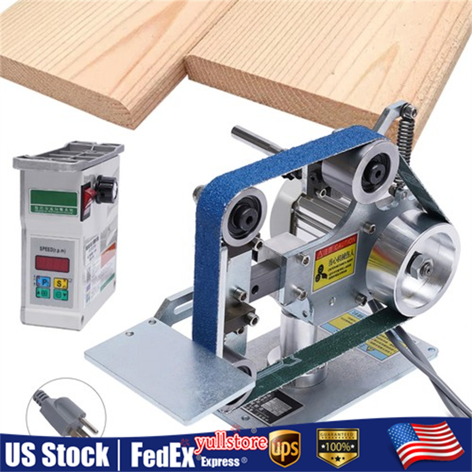 Belt Grinder Sander 30x1-Inch Variable Speed With 2 Abrasive Belt DC Brushless
