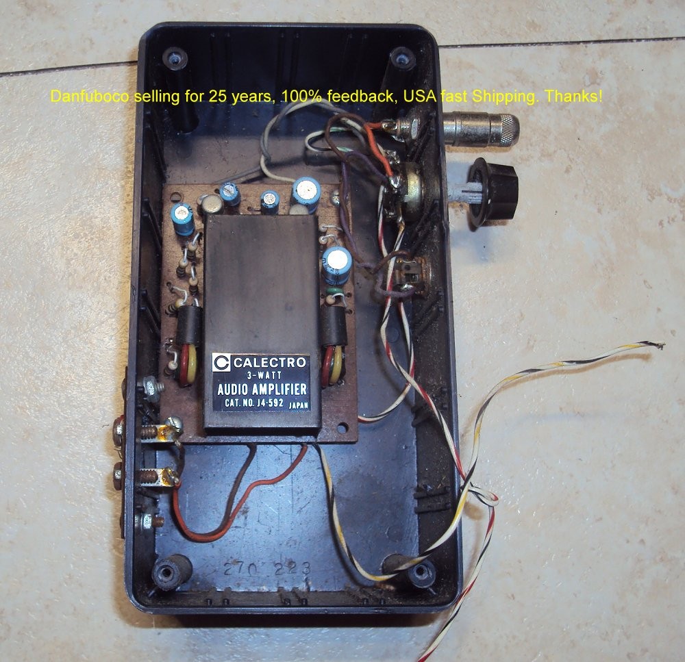 CALECTRO Vintage AUDIO AMPLIFIER 3 - WATTS NO. J4-592 Made in Japan 1970's???