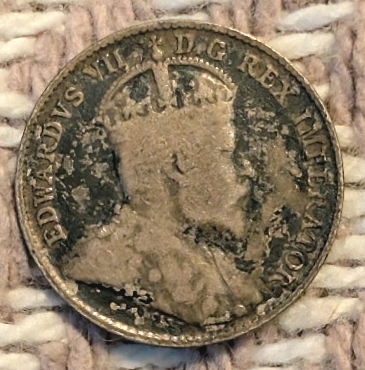1902-H Canada 5 Cent G+ .925 Silver