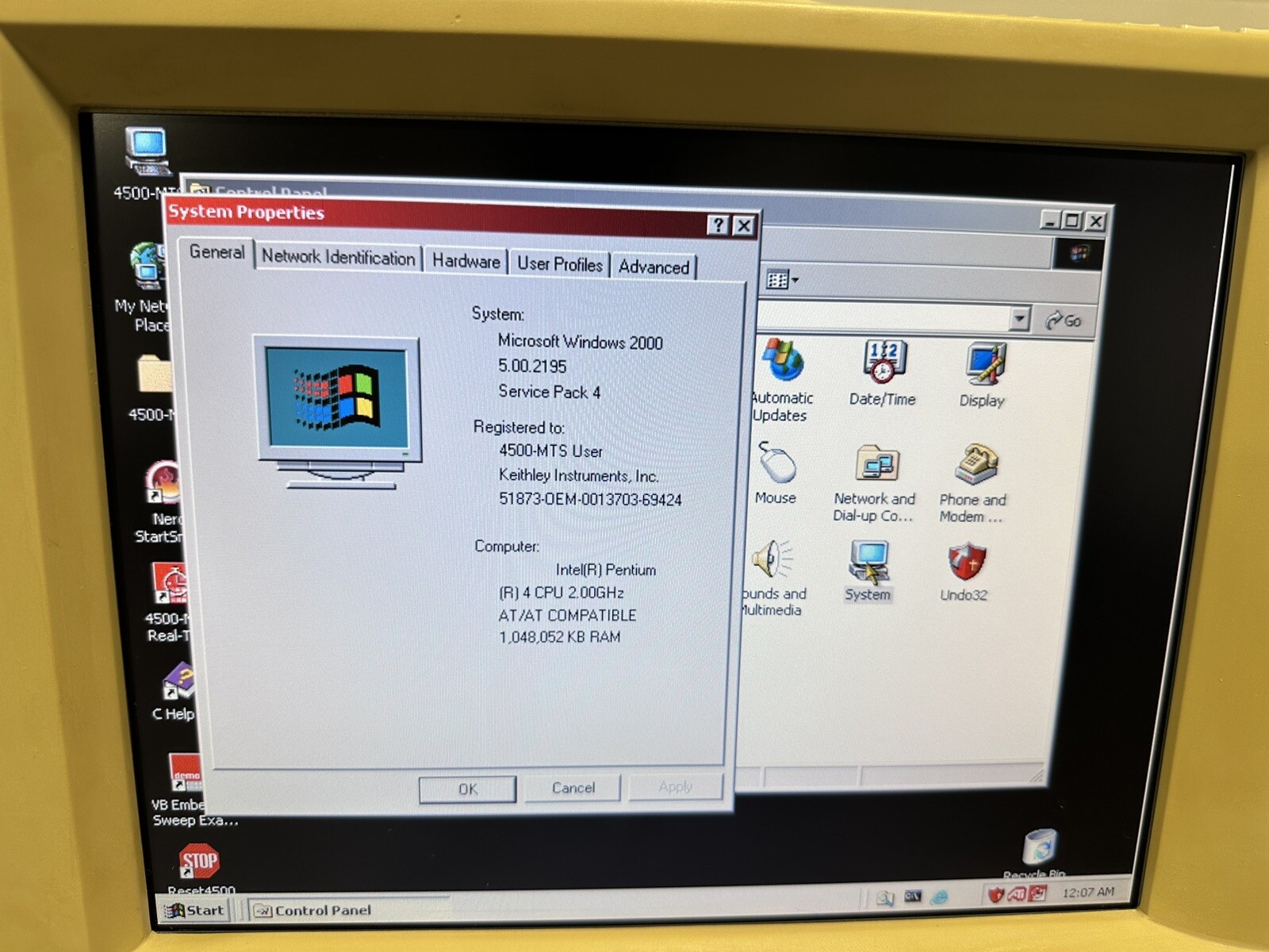 Keithley 4500 Modular Test System w/ Software Installed