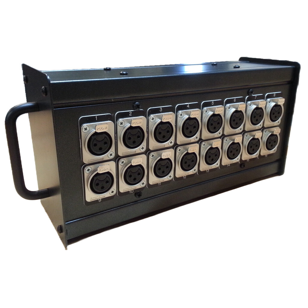 Redco 16-channel XLR/Dsub Combo Input Box with DB25 Female Outputs