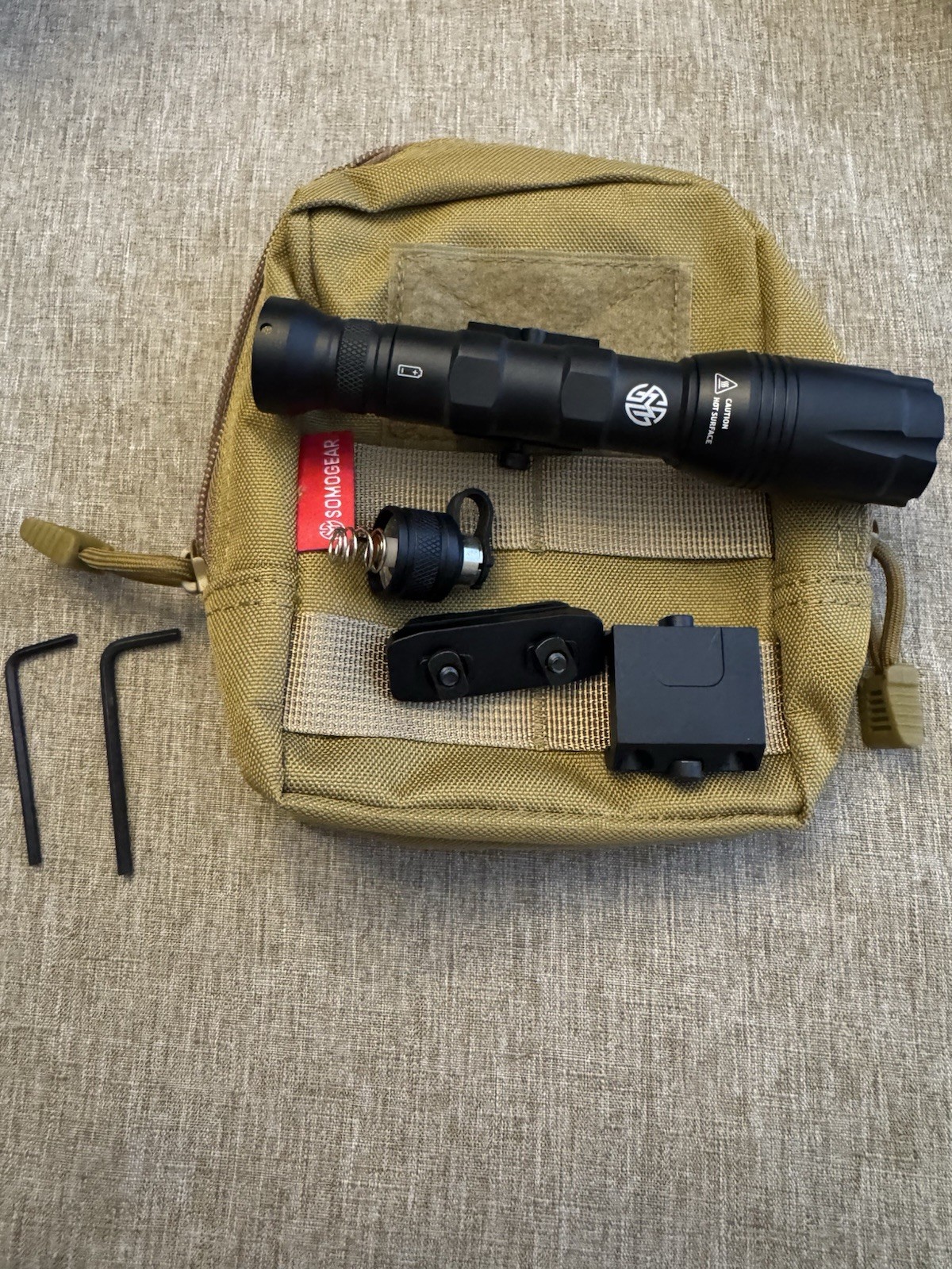 Authentic Somogear SF Scout Repro Tactical Weapon Light Kit Black