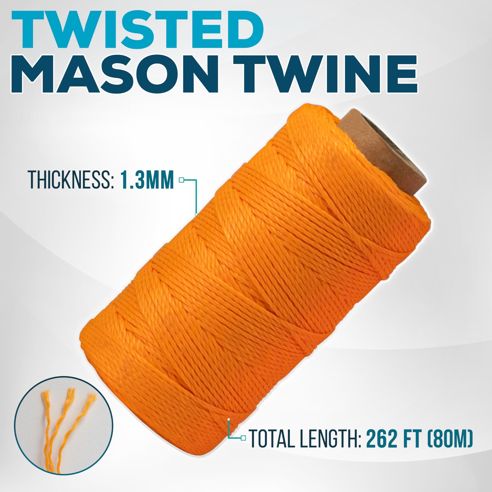 Lay Straight Lines Fast - 262 Ft Mason Line String Reel