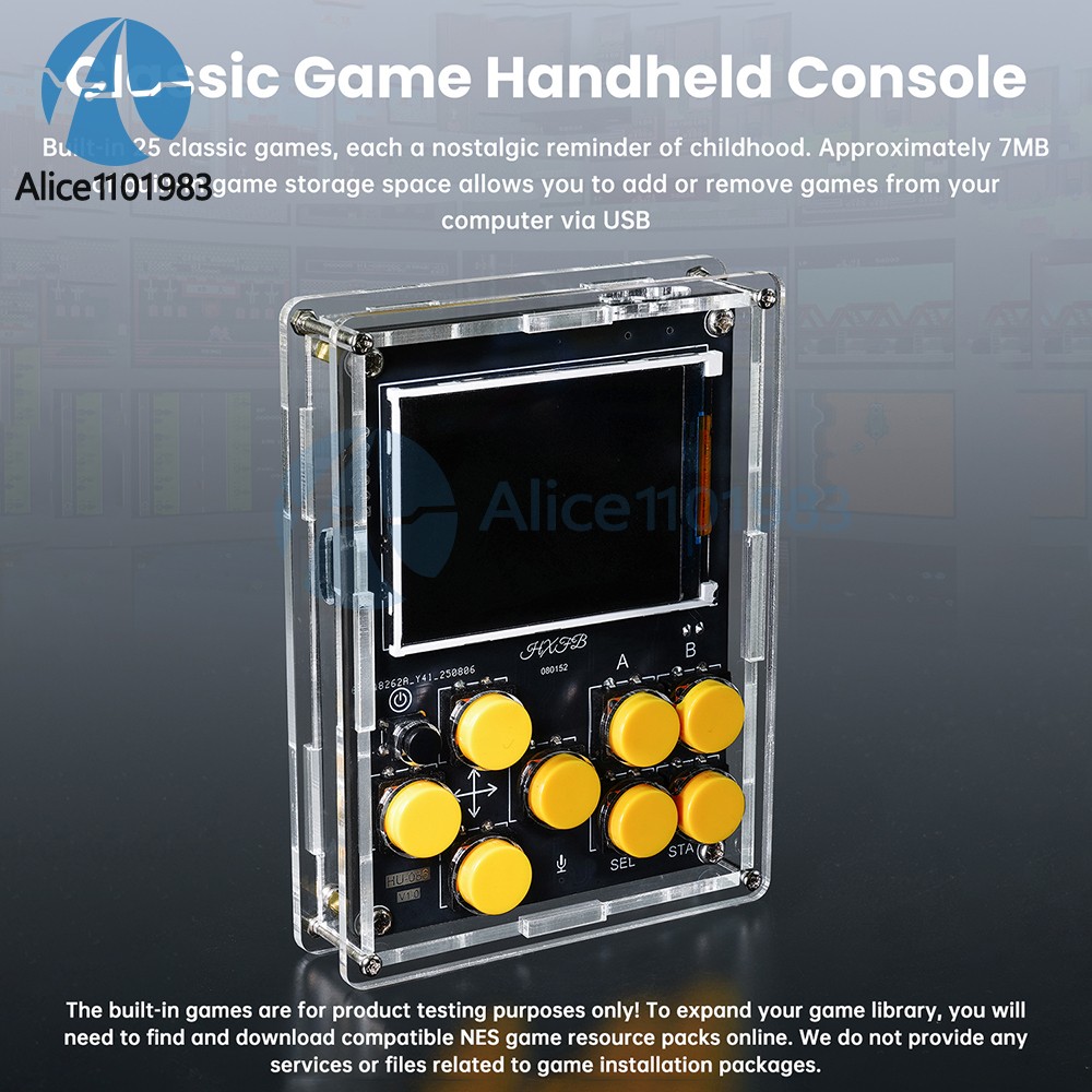 LCD Game Console DIY Kit Multifunction Weather Clock Xiaozhi AI Robot Soldering