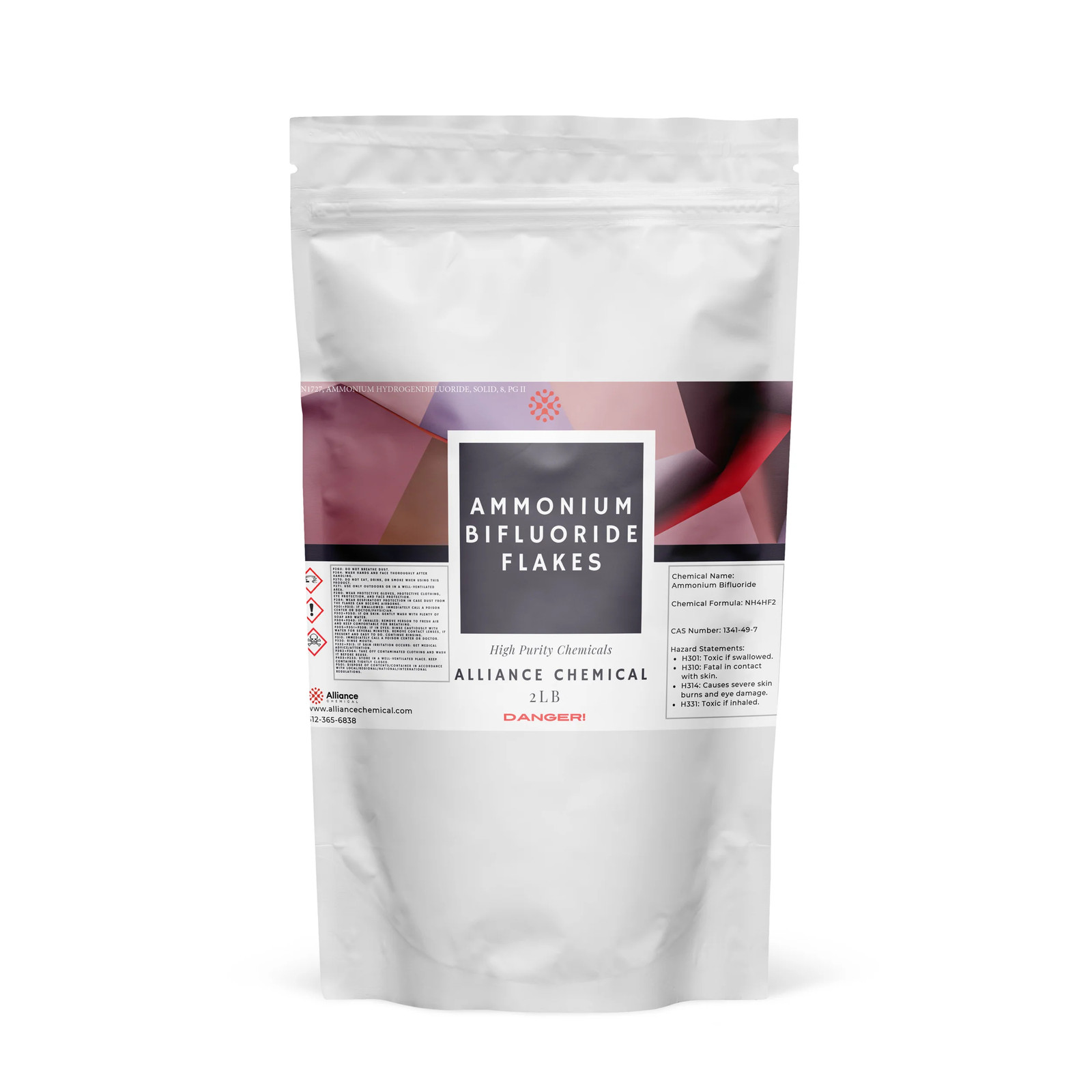 Ammonium Bifluoride Flakes - 1 Pack (5 lbs.)
